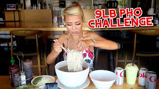 UNDEFEATED 9LB PHO CHALLENGE at Pho Legend in Los Angeles CA RainaisCrazy [upl. by Ativak]