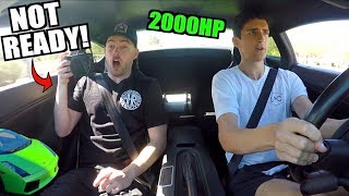 SCARING The Stradman In My 2000HP Twin Turbo Lamborghini Gallardo [upl. by Truk26]