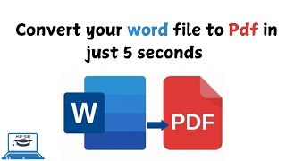 How to convert Word file to pdf format  Convert Word to Pdf with new method [upl. by Jojo]