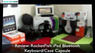 REVIEW RocketFish iPad Bluetooh KeyboardCase Capsule HD  AlansTechReport [upl. by Rosemari]