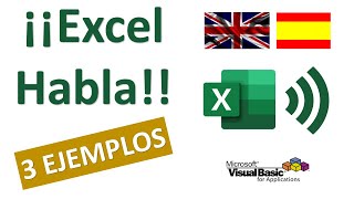 Macros Excel – VBA 28 Tres Ejemplos de Utilizar Voz con Excel [upl. by Eseekram]