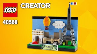 LEGO® Creator  Paris Postcard 40568213 pcs StepbyStep Building Instructions  TBB [upl. by Hcra]