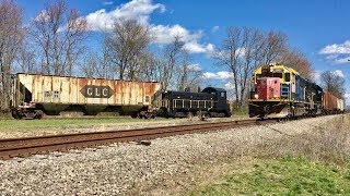 Shortline Grain Spur Switching amp Shunting Action 3 Classic Locomotives In Action Railway Crossings [upl. by Ahsinnod]