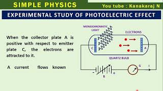 2 1 EXPERIMENTAL STUDY OF PHOTOELECTRIC EFFECT [upl. by Stclair]