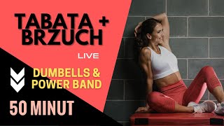 TRENUJ W DOMU Z BURN IT  53 TABATA  BRZUCH [upl. by Enoryt]