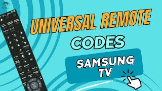 Universal Remote Codes for Samsung TV  How to set up the Universal Remote of your Samsung Smart TV [upl. by Shirlee450]