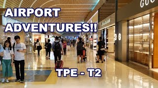 A look inside Taiwans LARGEST airport Taoyuan International Airport  terminal 2 [upl. by Regen]