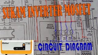 SUKAM INVERTER MOSFET CERCUIT DIAGRAM IN HINDI SUKAM INVERTER REPAIR IN HINDI [upl. by Kenley]