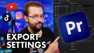 BEST Settings For Exporting Video On Premiere Pro 2024 [upl. by Cassil]