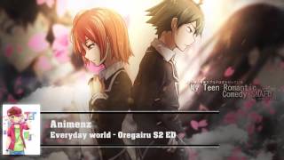 Piano  Everyday World  Oregairu S2 ED [upl. by Isbella43]