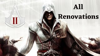 Assassins Creed II Monteriggioni Renovations Before and After [upl. by Artemahs993]