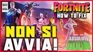 FORTNITE NON SI APRE  ERRORE ALLAVVIO E COME RISOLVERE  FACILE E VELOCE SUL COMPUTER  TUTORIAL [upl. by Ecinad]