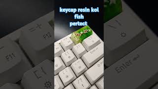 keycap resin koifish matcha art artisankeycaps mechanicalkey keycaps custom [upl. by Osmo]