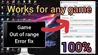 Lets fix the out of range error in any game [upl. by Niltak456]