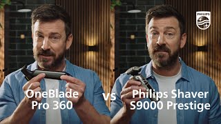 Philips OneBlade Vs Shaver S9000 Prestige Which Shaver Is Best  Philips [upl. by Crary]