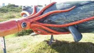 ESCULTURA Cachalote contra calamar gigante Sperm Whale vs Giant Squid [upl. by Assirahc]