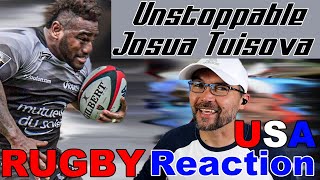 American Coach Reactions to Josua Tuisova Unstoppable Genetic Freak Big Hits [upl. by Salli]