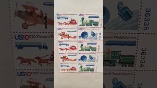 US Stamps 10c 200 years of postal service oldandrarestampscollection ytshorts [upl. by Hsevahb730]