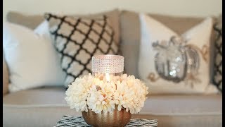 DOLLAR TREE FALL DIY CENTERPIECE 3 [upl. by Ruperto]