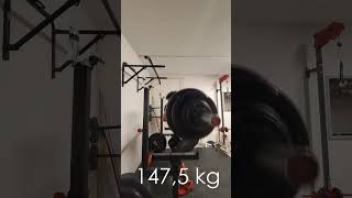 Front squat 1475 kg no belt [upl. by Leviralc618]