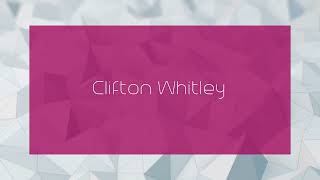 Clifton Whitley  appearance [upl. by Delanty709]