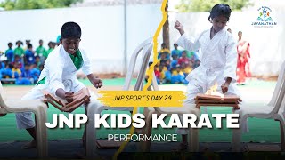 JNP Kids Karate Performance  Sports Day 2024 [upl. by Damales542]