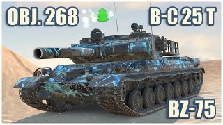 BZ75 Object 268 amp BC 25 t • WoT Blitz Gameplay [upl. by Esyle]