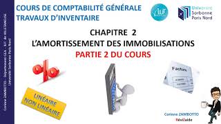 Cours amortissements des immobilisations  comptabilité  GEA [upl. by Ellatsirhc518]