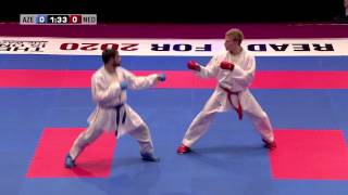 Rafael Aghayev vs René Smaal Final Kumite Male 75kg 48th European Karate Championships [upl. by Ellennaj]