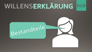 Grundlagen Rechtslehre  Die Willenserklärung [upl. by Lemmuela]