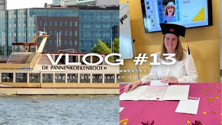 MET DE PANNENKOEKENBOOT NAGELS LATEN DOEN EN DIPLOMERING I VLOG 13 [upl. by Alset]