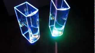 COOL SPEAKERS Xcellon Dancing Water Speakers with Light Show DEMO  Review [upl. by Atnes]