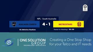 🏆 NPL SA Round 5️⃣ 🏟 Adelaide Comets vs MetroStars NPLSA [upl. by Zeena]