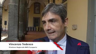 INPS Tedesco quotAnche in Campania aumenta occupazionequot [upl. by Fabri]