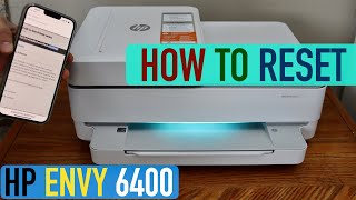 HP Envy 6400 Series Printer Reset [upl. by Anaul523]