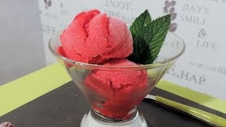 Recette du sorbet à la framboise  Williams Kitchen [upl. by Acinaj492]