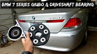 BMW E65 E66 GUIBO FLEX DISC DRIVESHAFT SUPPORT BEARING REPLACEMENT REMOVAL [upl. by Alahsal158]