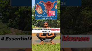 4 essential yoga moves for women’s health 🌸 Perfect for pcos hormone balance amp overall wellness [upl. by Ahseken]