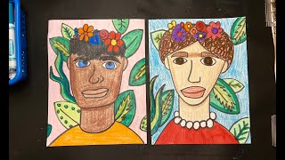 Frida Kahlo Inspired Self Portraits [upl. by Lorsung]