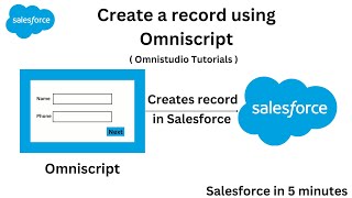 Create record using Omniscript  Omnistudio Developer Part 6 [upl. by Teferi]