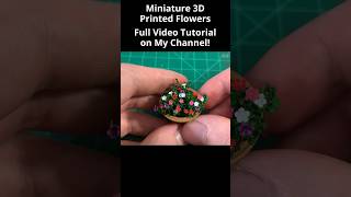 Make Realistic Miniature Resin 3D Printed Flowers for Dollhouses and Dioramas diy diorama 3dprint [upl. by Lynde]