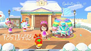 ITS FESTIVALE Animal Crossing New Horizons  Opalwaters Day127 [upl. by Aitnyc]