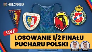 POGOŃ – JAGIELLONIA WISŁA KRAKÓW – PIAST GLIWICE PUCHAR POLSKI ROZLOSOWANO PARY KOMENTUJEMY [upl. by Arta]