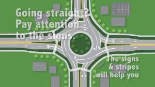 Navigating A MultiLane Roundabout [upl. by Llorrad]