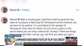 Louisiana lawmaker discusses fate of film tax credit what it could mean for 50 Cents GUnit Stu [upl. by Kentigerma]