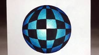 Op Art Illusion Series Bulging Circles [upl. by Cacie446]