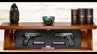 Tactical Traps  Locking Hidden Gun Shelf [upl. by Artenehs]