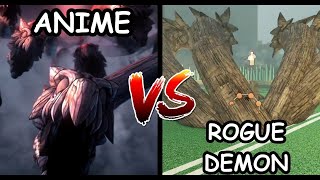 ROGUE DEMON HANTENGU ANIME VS ROGUE DEMON [upl. by Benedict]