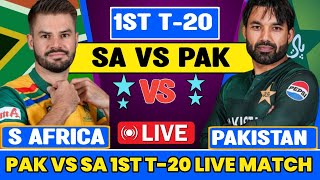 Pakistan vs south africa 2024 1st T20 live match today pak vs sa live match Hindi commentary [upl. by Akaya]