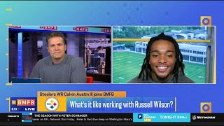 GMFB  Were going to the Super Bowl  Calvin Austin III admits Russell Wilson is Steelers best QB [upl. by Ocram]